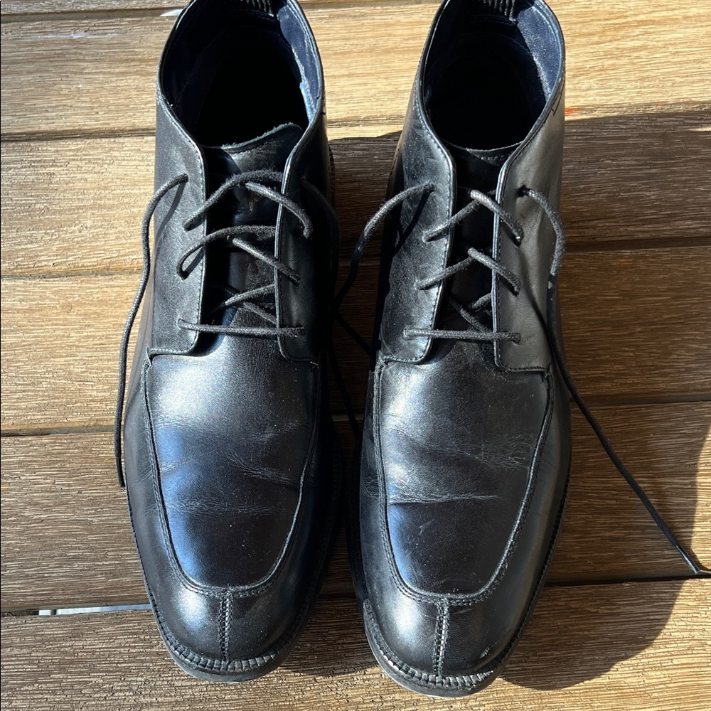 Cole Haan Black Leather Chukka Boots